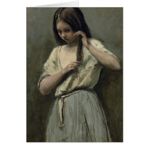 Junges Mädchen an ihrer Toilette