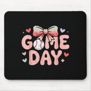 Junges Mädchen Baseball Schwester Kleinkind süßer  Mousepad