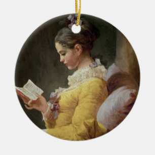 Junges Mädchen-Lesung, c.1776 Keramikornament