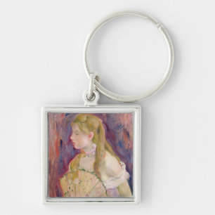 Junges Mädchen mit einem Fan, 1893 Schlüsselanhänger