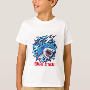 Junge's Shark Attack Cotton T - Shirt   Kid's Clot