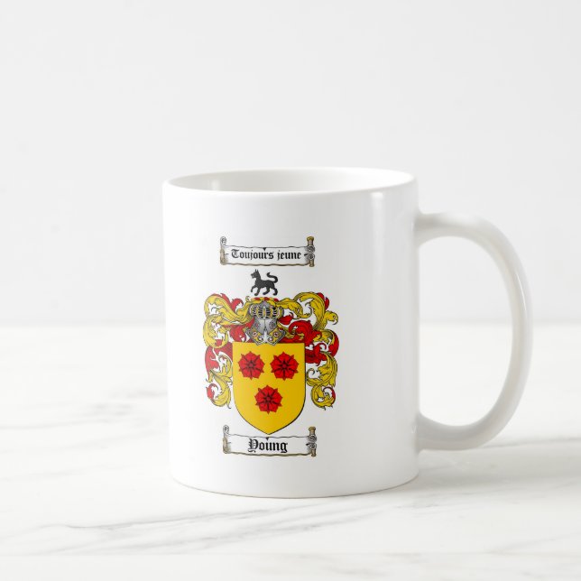 Junges Wappen/junges Familienwappen Kaffeetasse (Rechts)