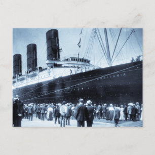 Jungfernfahrt der RMS Lusitania, 13. September 190 Postkarte