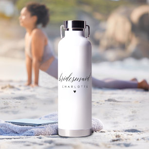 Jungfernvorschlag Moderne Schrift Bachelorette Trinkflasche
