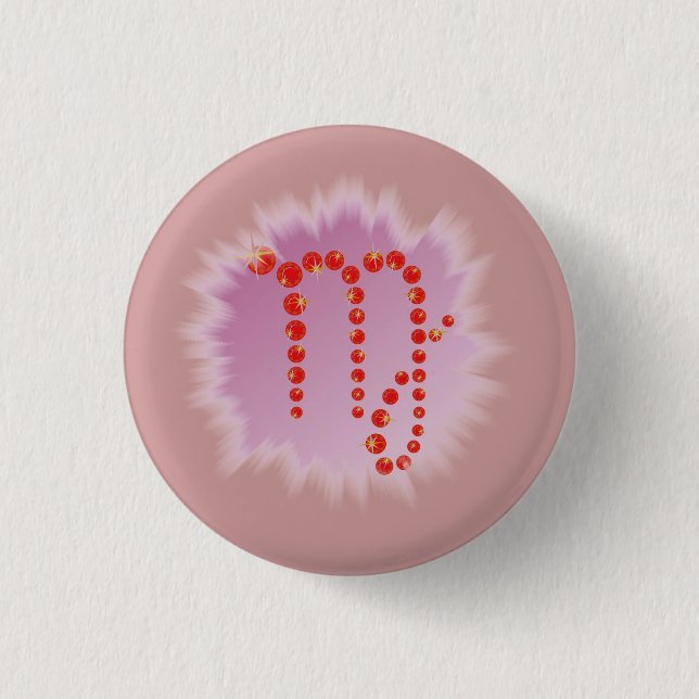 Jungfrau 23. August bis 23. September Buttons (Vorderseite)