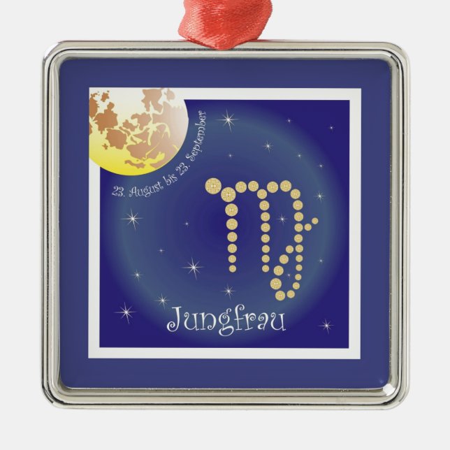 Jungfrau 23. August bis 23. September Ornament (Vorne)