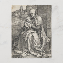 Jungfrau an einer Mauer von Albrecht Durer Postkarte