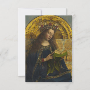 Jungfrau begeistert, das Gent-Altarpiece Dankeskarte