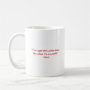 Jungfrau-Chaos-Kontroll-Tasse Kaffeetasse