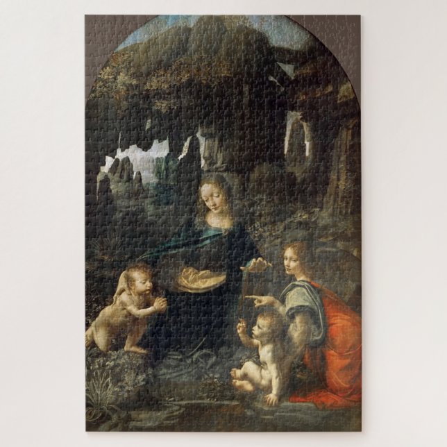 Jungfrau der Felsen, Leonardo da Vinci (Vertikal)