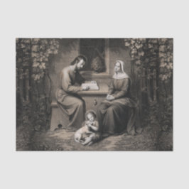Jungfrau der Heiligen Familie Mary Saint Joseph Je Seidenpapier