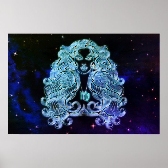 Jungfrau der Jungfrau zodiac Poster (Vorne)