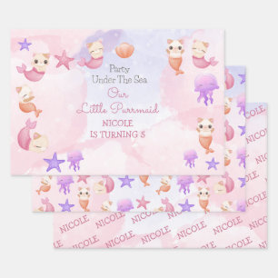 Jungfrau der niedlichen geschenkpapier set