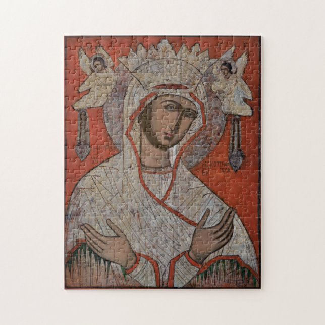 Jungfrau der Scopoitis Orthodoxe Christliches Symb (Vertikal)