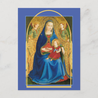 "Jungfrau des Pomegranats" Fra Angelico Postkarte