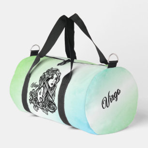 Jungfrau Die Jungfrau Sternzeichen Grün Duffle Bag