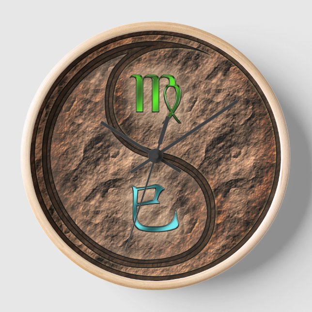 Jungfrau & Erderdlange Uhr (Vorderseite)