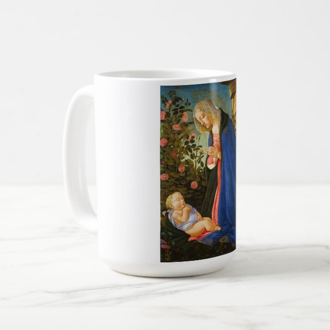 JUNGFRAU ERKRANKUNG SCHLAFKIND KAFFEETASSE (Vorderseite Links)