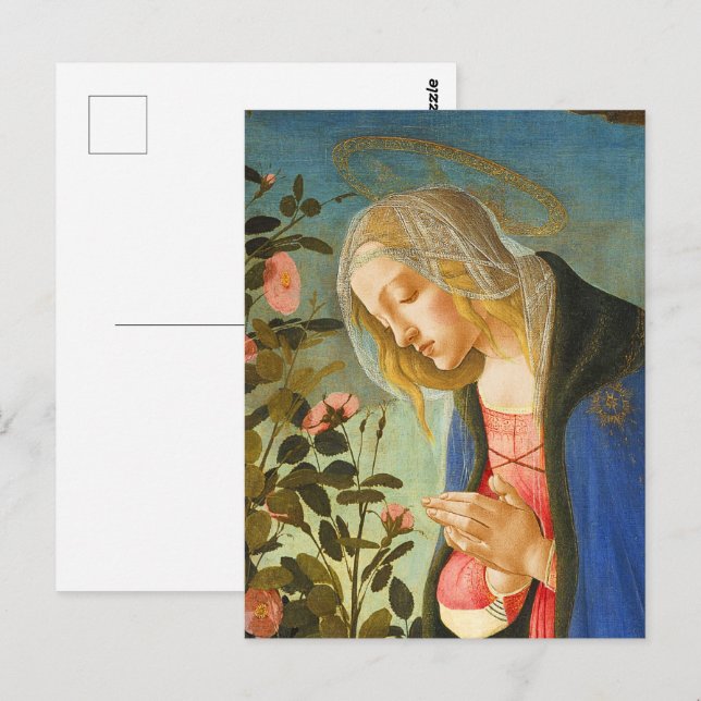 JUNGFRAU ERKRANKUNG SCHLAFKIND POSTKARTE (Vorne/Hinten)