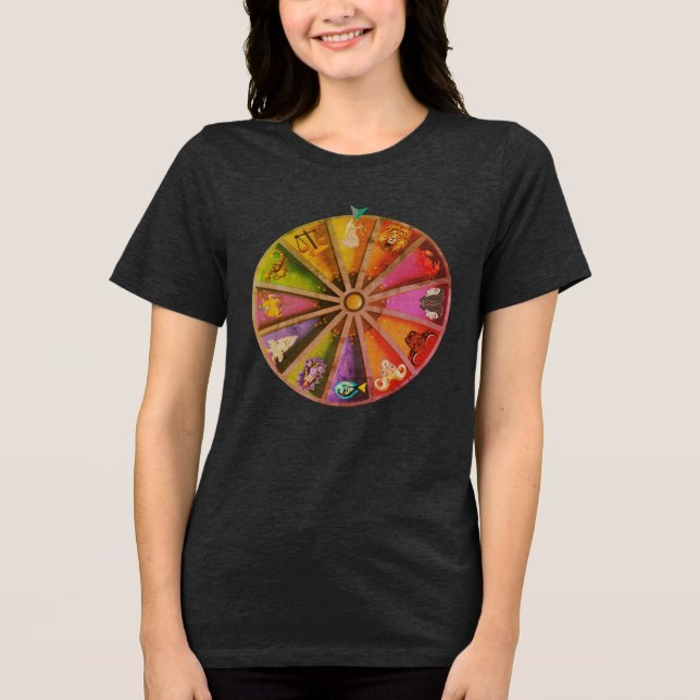 Jungfrau gewinnt Tri-Blend shirt (Vorderseite)
