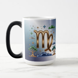 Jungfrau-Glyphen-Sternzeichen-Morphing-Tasse Verwandlungstasse
