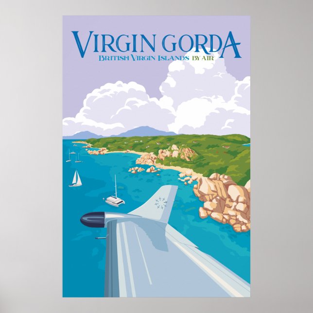 Jungfrau Gorda Poster (Lila) (Vorne)