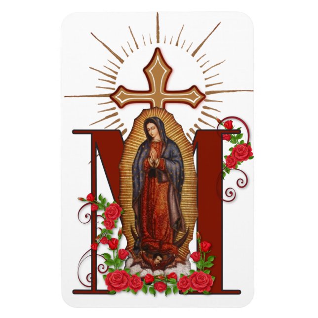 Jungfrau Guadalupe Katholisches Religiöses Marian  Magnet (Vertikal)