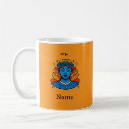 Jungfrau Himmelsgöttin - Ästhetische Zodiak Kunst Kaffeetasse