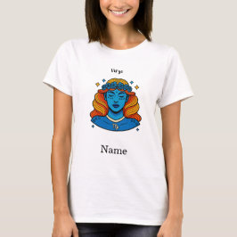 Jungfrau Himmelsgöttin - Ästhetische Zodiak-Kunst T-Shirt
