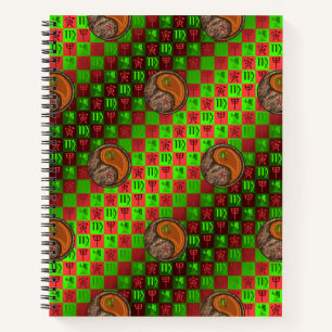 Jungfrau & Holz Tiger Notizbuch