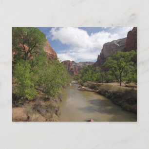 Jungfrau im Frühjahr im Zion-Nationalpark Postkarte
