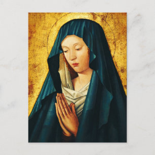 Jungfrau im Gebet von Riga Postkarte