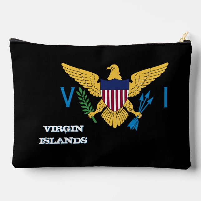 Jungfrau Islands bag, Flagge der US-Jungfrau Zubehörtasche (Rückseite)
