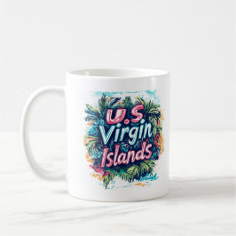 Jungfrau Islands Graffiti Vibes: Art: Insel Street Kaffeetasse