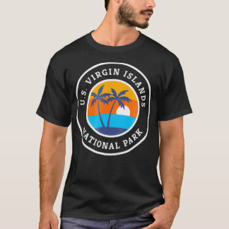 Jungfrau Islands National Park Retro T Shirt Natio