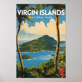 Jungfrau Islands National Park Travel Poster