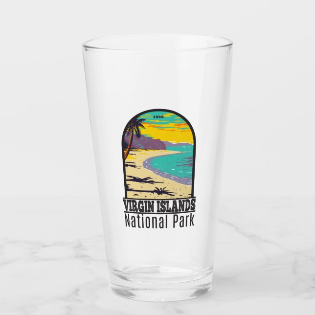 Jungfrau Islands National Park Trunk Bay Beach Glas (Vorderseite)