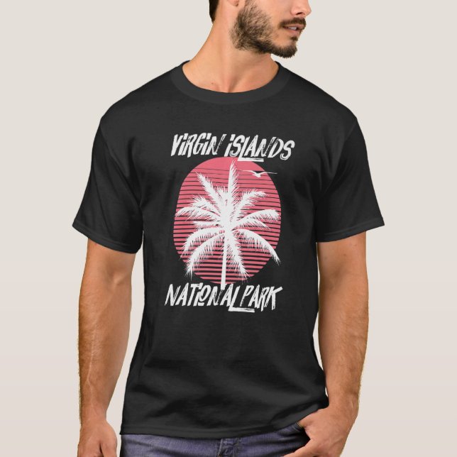 Jungfrau Islands Palm National Park St. John Sa T-Shirt (Vorderseite)