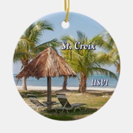 Jungfrau Islands St. Croix Tropical Beach Weihnach Keramik Ornament