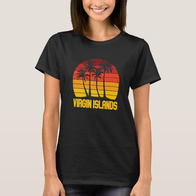 Jungfrau Islands St. John National Park Palm T-Shirt (Vorderseite)