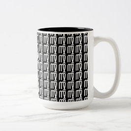 Jungfrau-Kaffee-Tasse Zweifarbige Tasse