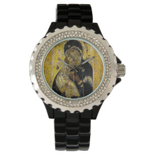 Jungfrau Kiew Ukrainisches Symbol Madonna Sake Box Armbanduhr