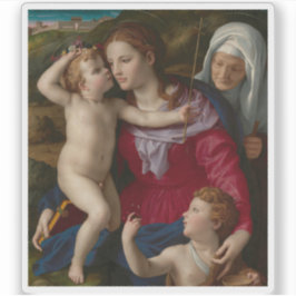 Jungfrau & Kind mit St. Elisabeth und St. John of  Aufkleber