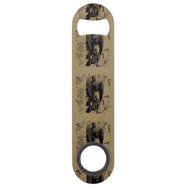 Jungfrau-Konstellation Hevelius 1690 am 23. August Speedflaschenöffner (Rückseite)