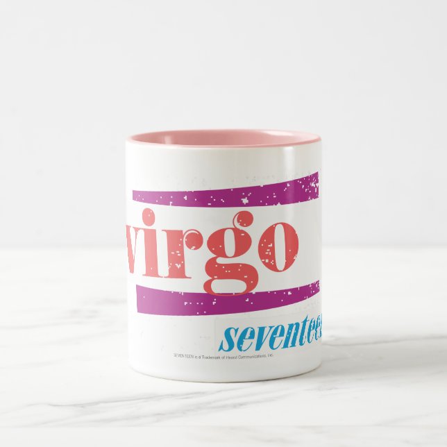 Jungfrau LtPink Zweifarbige Tasse (Mittel)