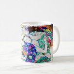 Jungfrau (Mädchen), Gustav Klimt Kaffeetasse<br><div class="desc">Gustav Klimt (14. Juli 1862 - 6. Februar 1918) war ein österreichischer symbolischer Maler und einer der prominentesten Mitglieder der Wiener Sezessionsbewegung. Klimt ist bekannt für seine Gemälde, Wandgemälde, Skizzen und andere Kunstobjekte. Neben seinen figurativen Werken, die Allegorien und Portraits enthalten, malte er Landschaften. Unter den Künstlern der Wiener Sezession...</div>