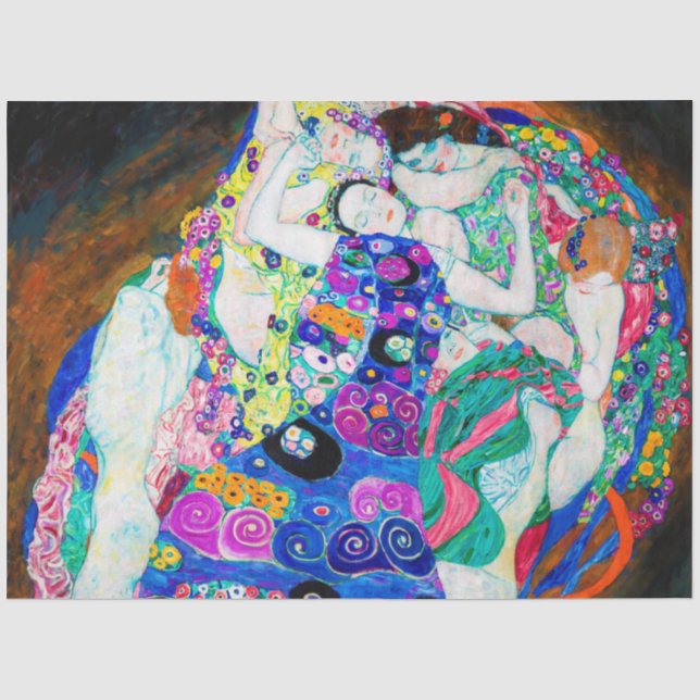 Jungfrau (Mädchen), Gustav Klimt Seidenpapier (Vorderseite)