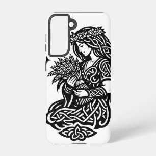 Jungfrau-Mädchen-Sigil — Erdgebundene Zodiak-Tinte Samsung Galaxy Hülle
