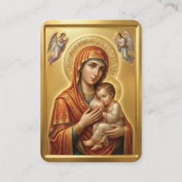 Jungfrau-Maria-Gebetskarte Visitenkarte