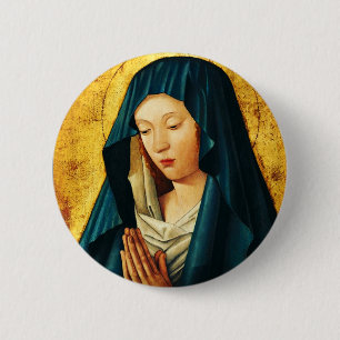 Jungfrau Maria Hodegetria byzantinisch-katholische Button